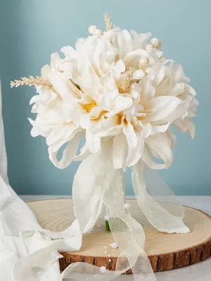 1pc Western Style Wedding Bouquet Simulation Flower Bridal Hand Bouquet