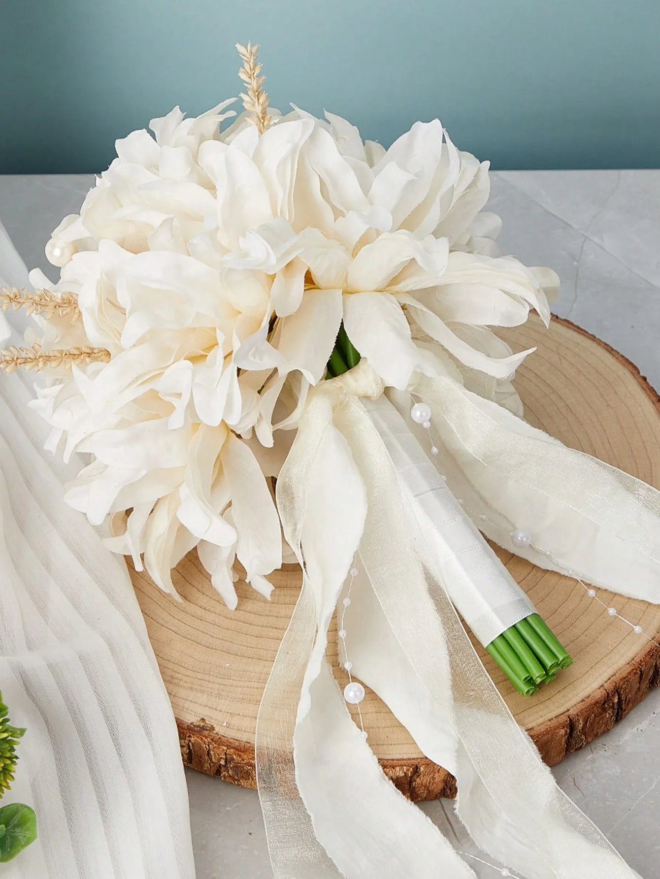 1pc Western Style Wedding Bouquet Simulation Flower Bridal Hand Bouquet