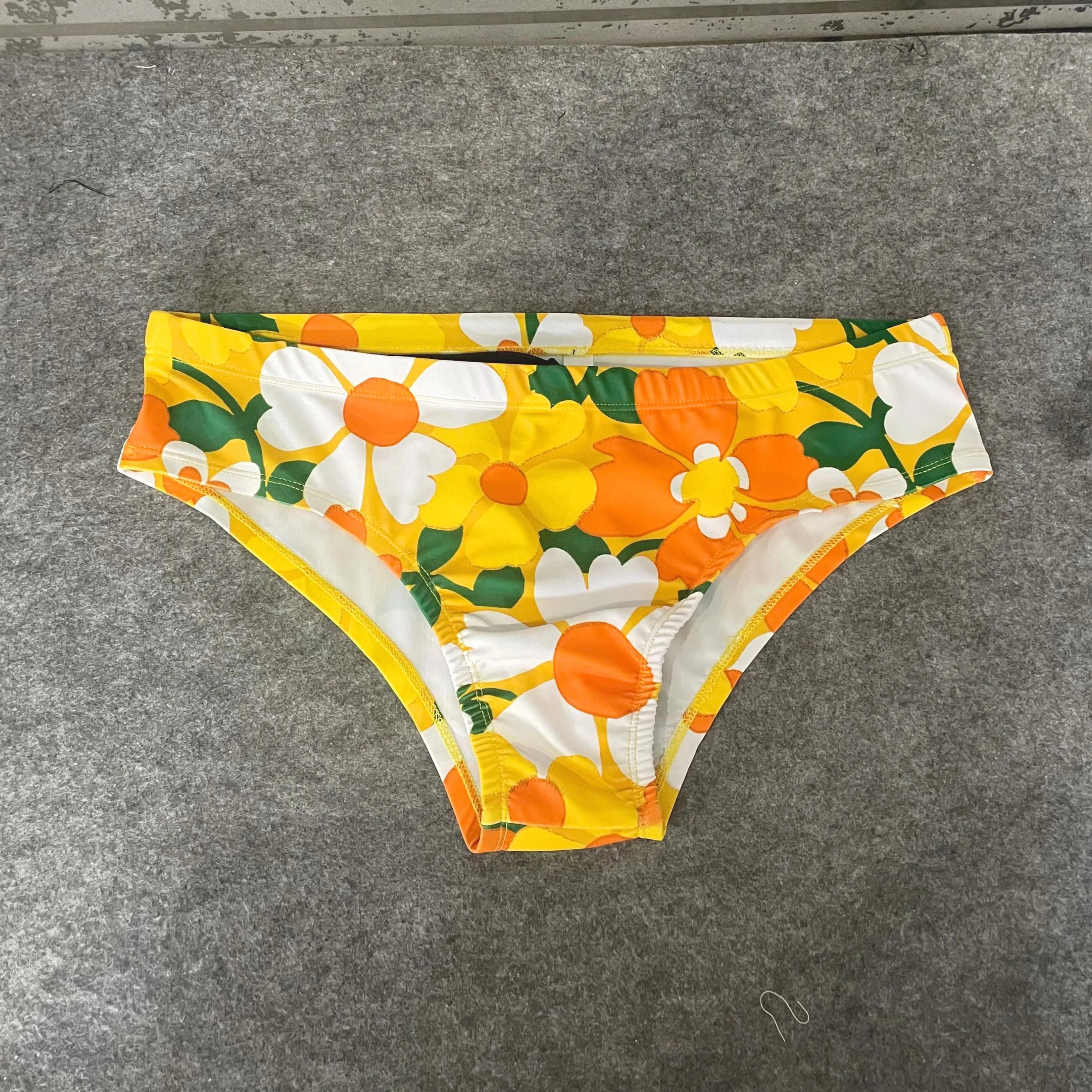 70's Floral Couch Swim Briefs