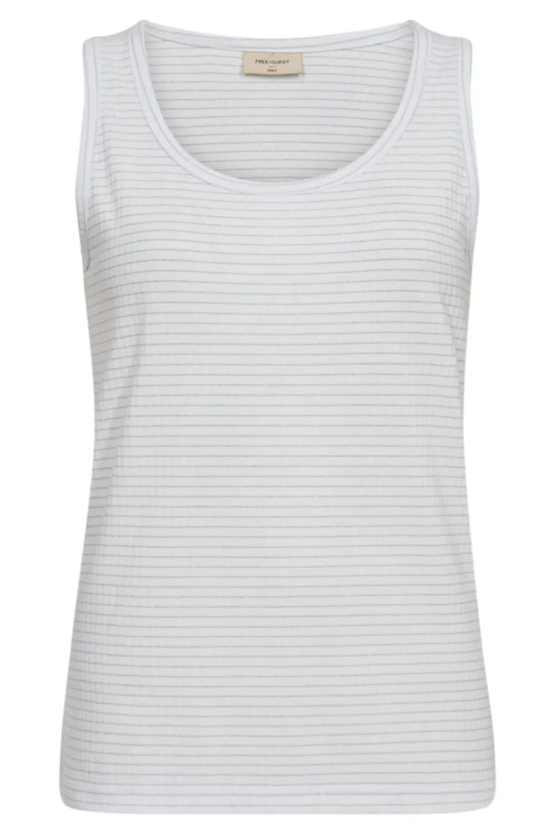 Ame Top 204077 | Brilliant White w. Silver | Top fra Freequent