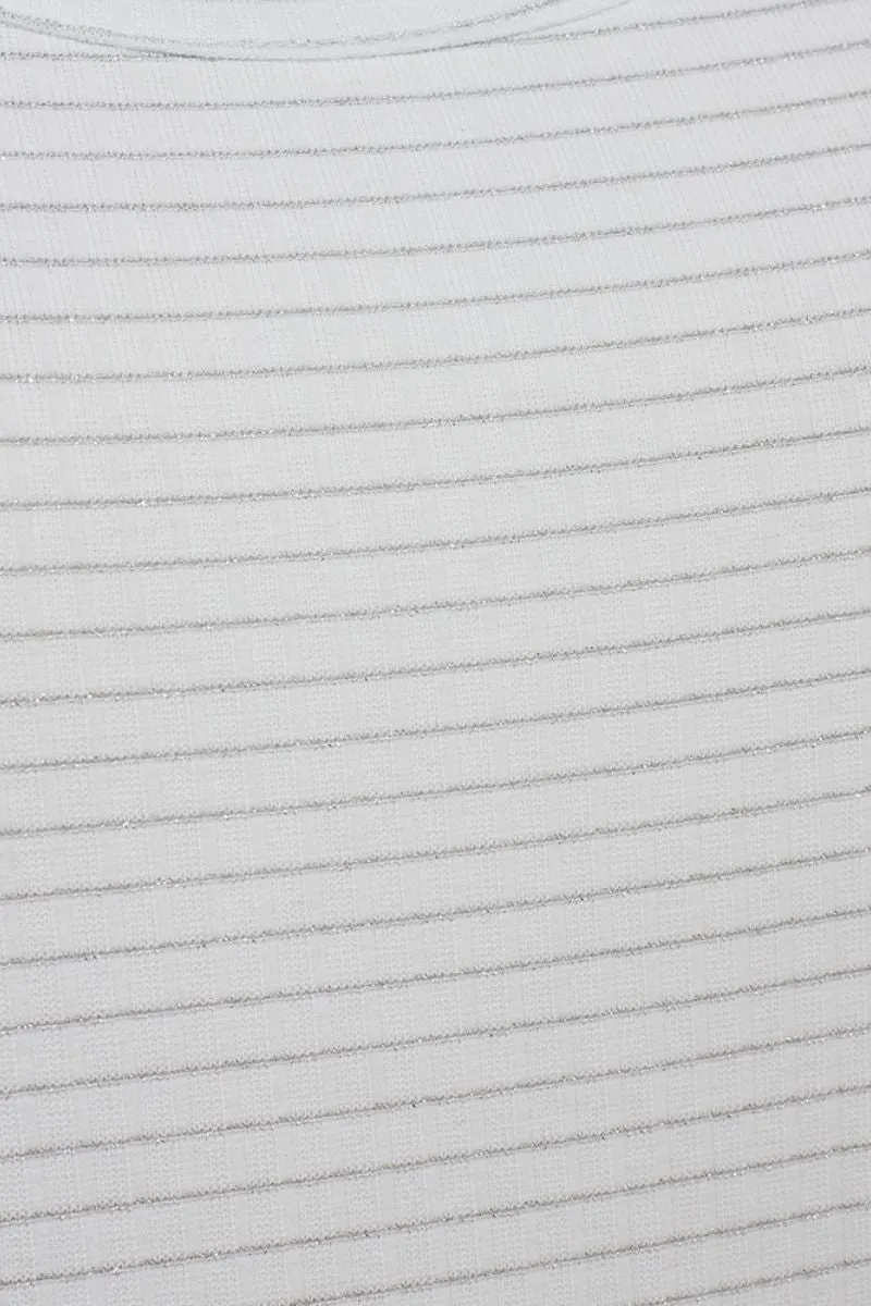Ame Top 204077 | Brilliant White w. Silver | Top fra Freequent