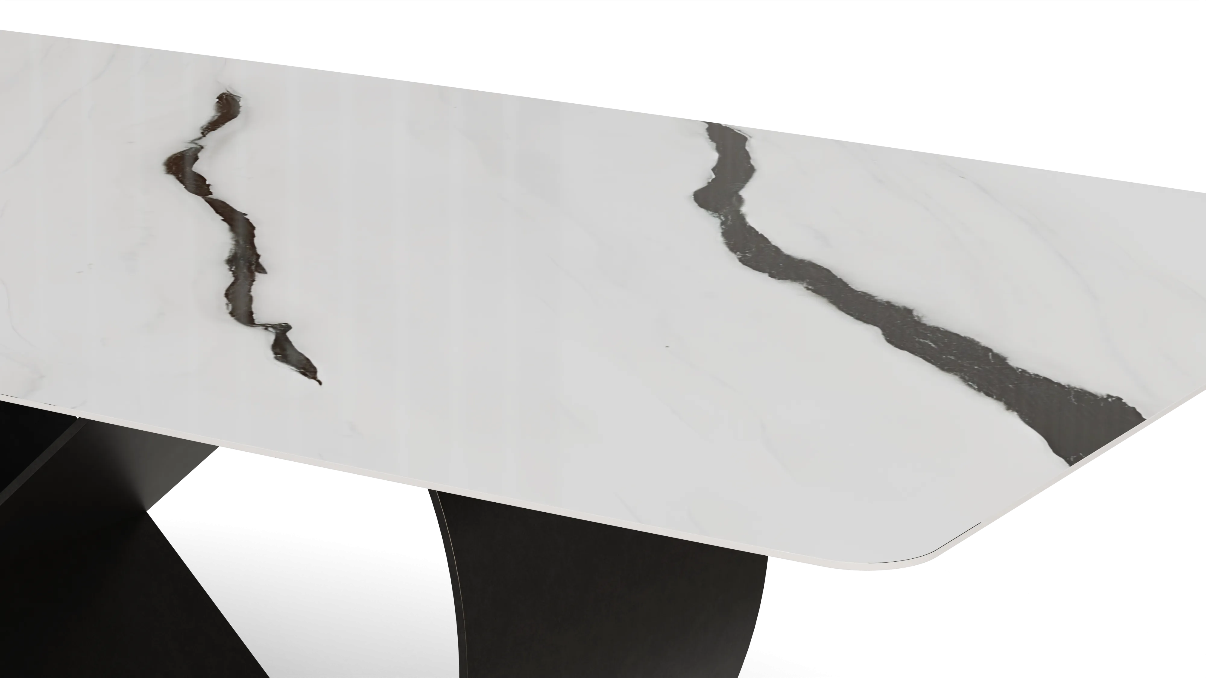 Astor Dining Table White Infinity Base