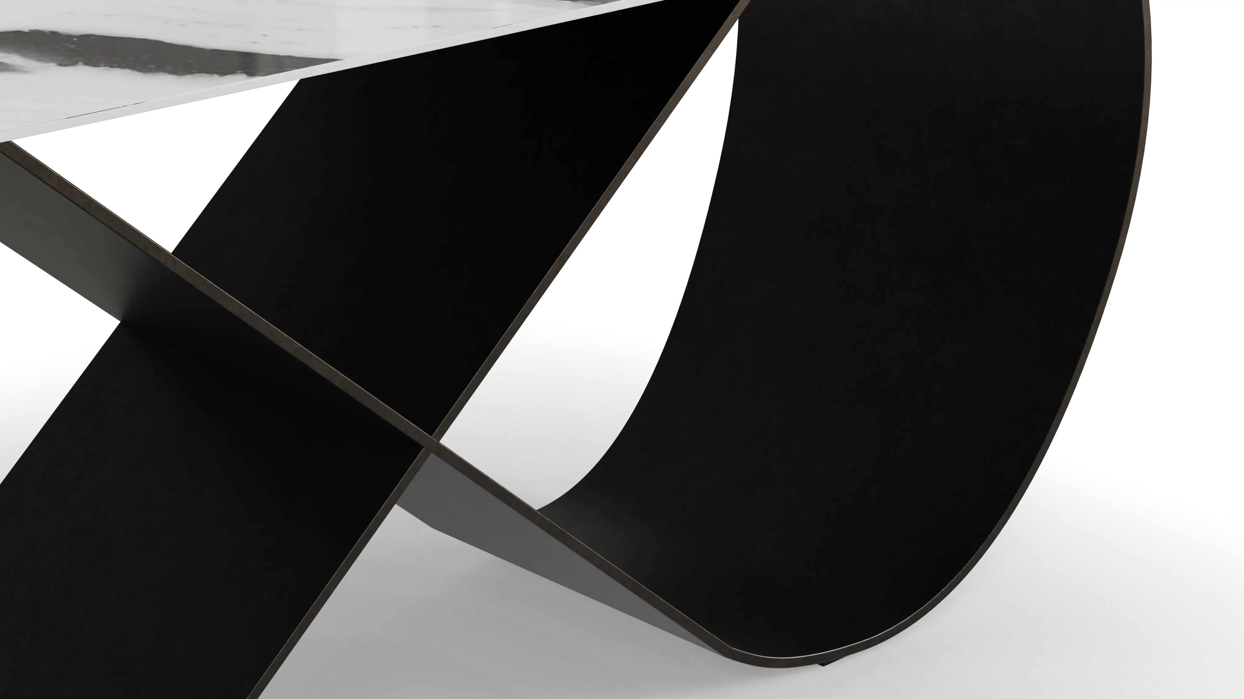 Astor Dining Table White Infinity Base