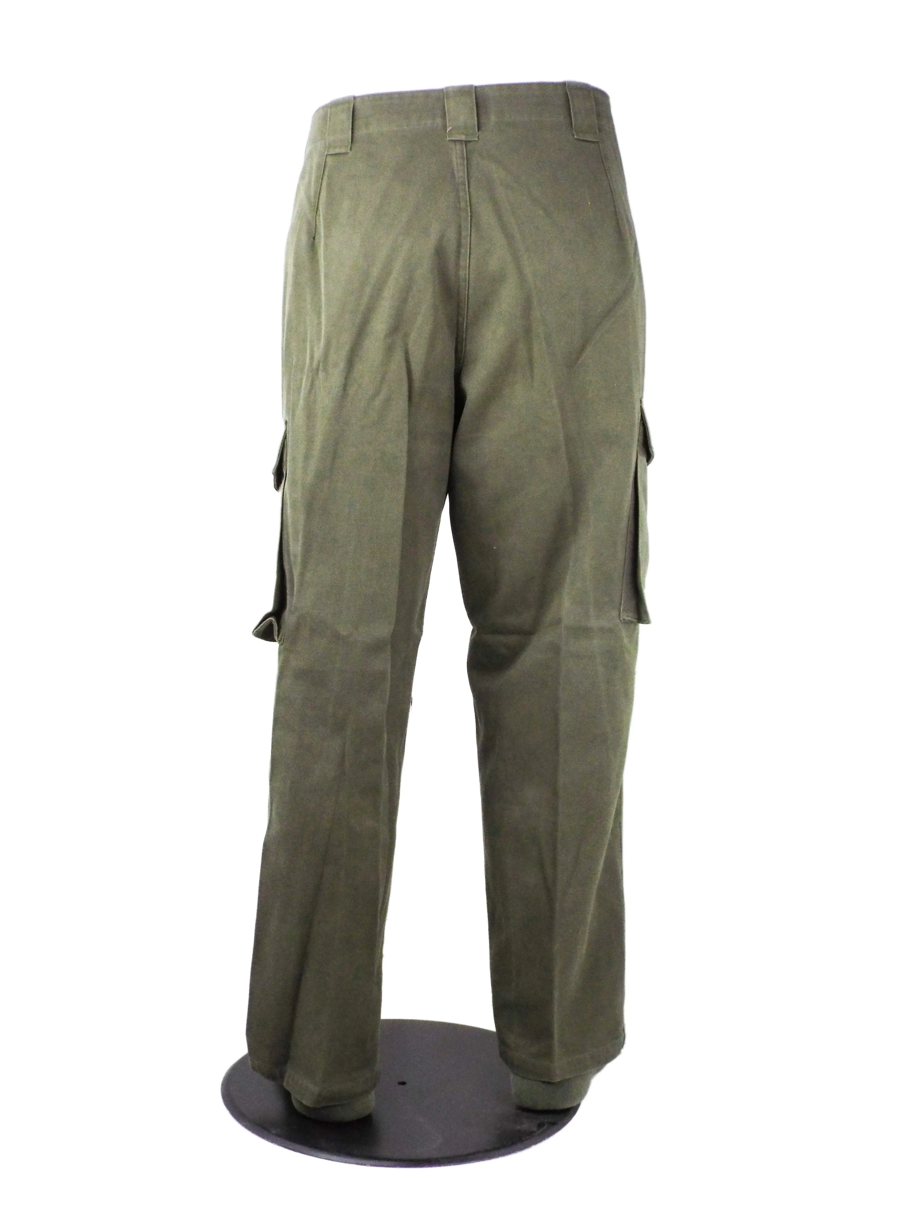 Austrian Olive Green Combat Trousers - button fly - Grade 1