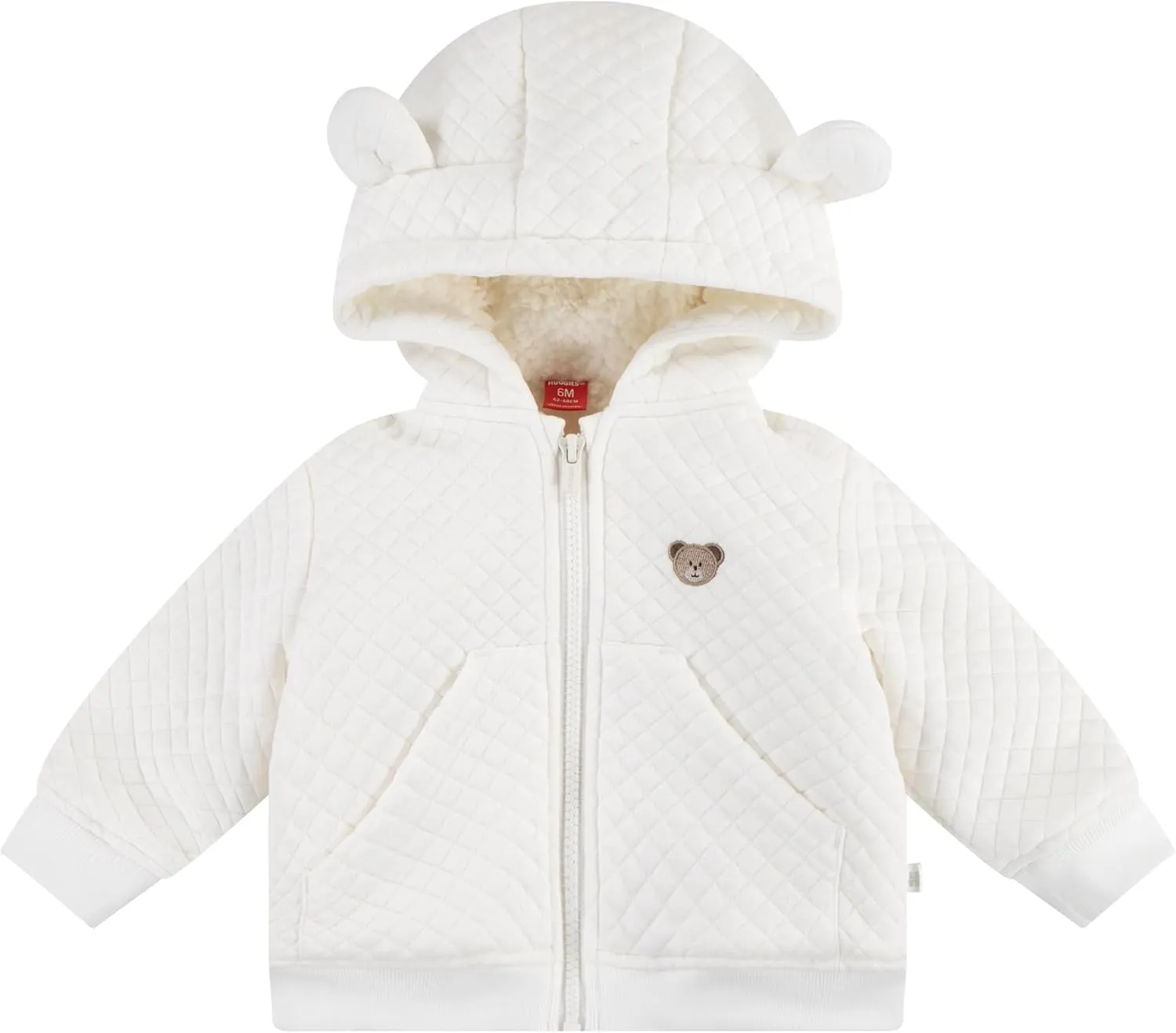 Baby Fleece Lined Zip Up Hooded Jacket