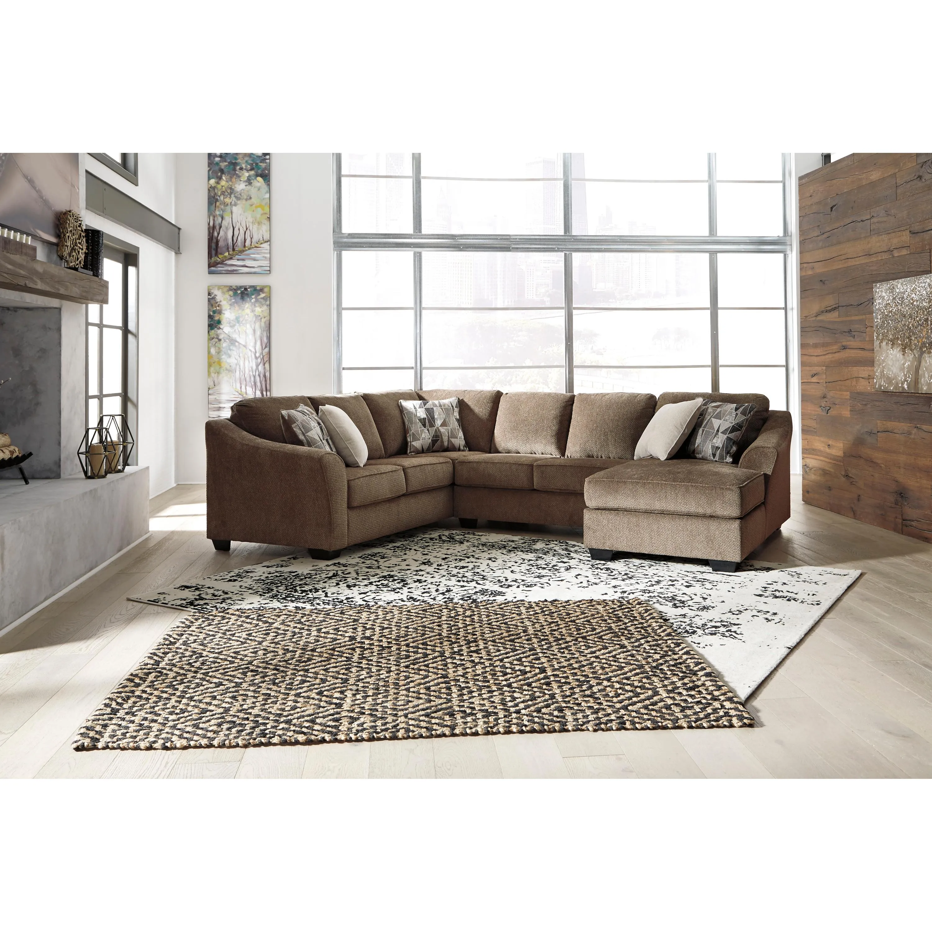 Benchcraft Graftin Fabric 3 pc Sectional 9110248/9110234/9110217