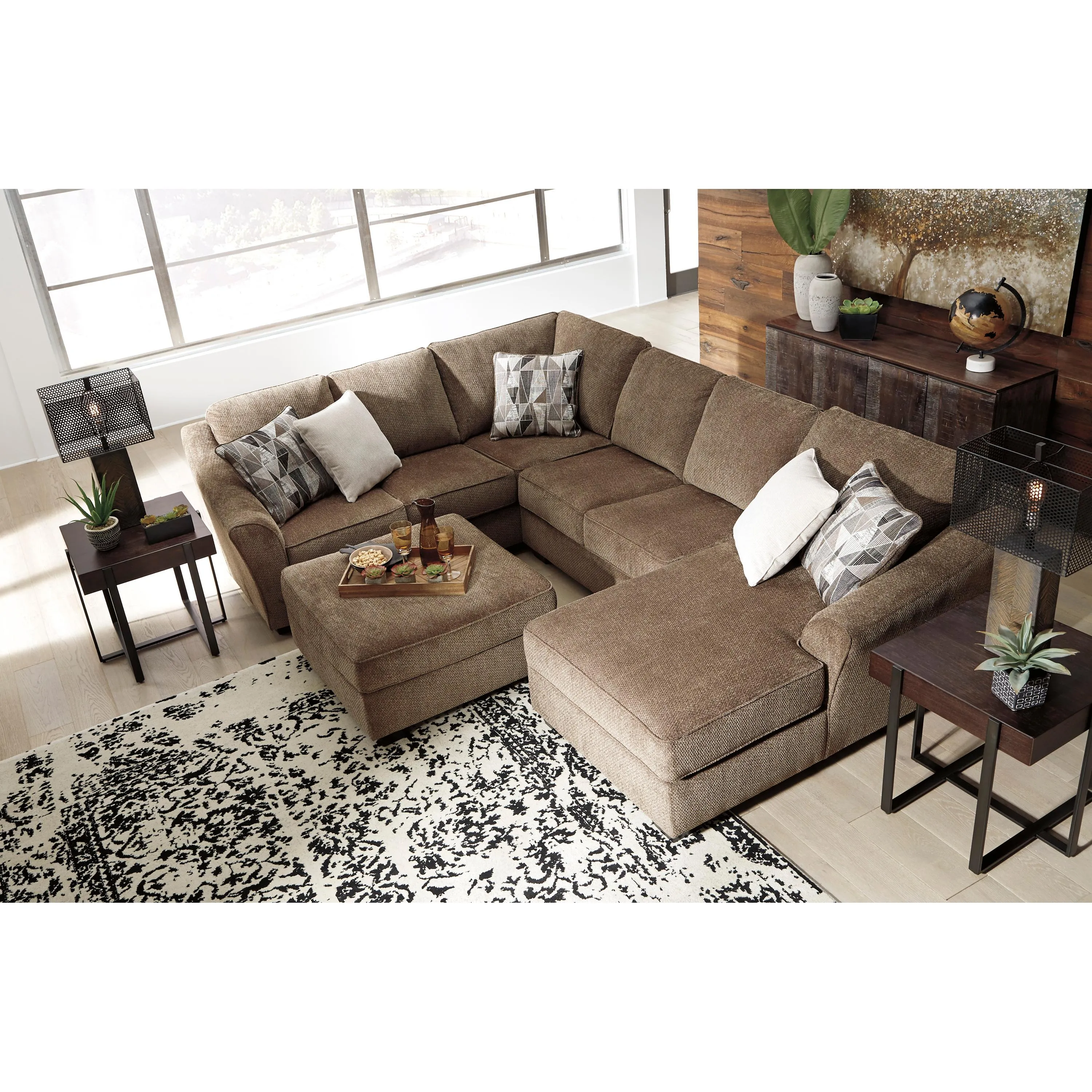 Benchcraft Graftin Fabric 3 pc Sectional 9110248/9110234/9110217