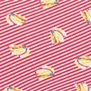 Bettie Page Plus Size Red & White Stripe Banana Bunch Swim Top