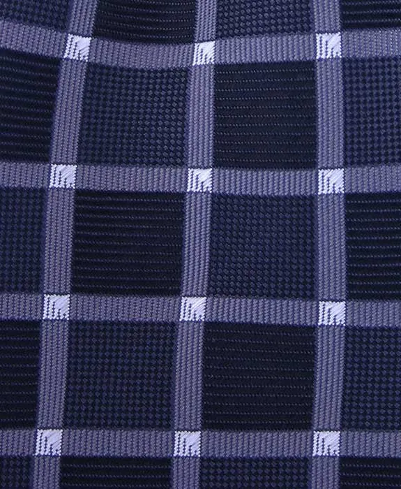 Black and Charcoal 4" Necktie with Squares