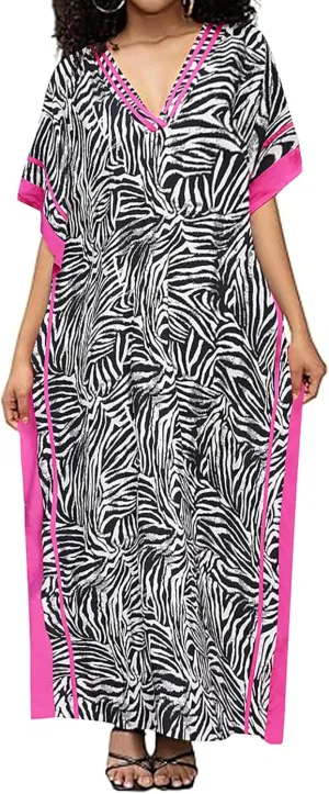 Bsubseach Kaftan Dresses for Women Plus Size Beach Cover Up Caftan Loungewear Vacation