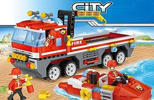 COGO Fire Truck Shaped Building Blocks