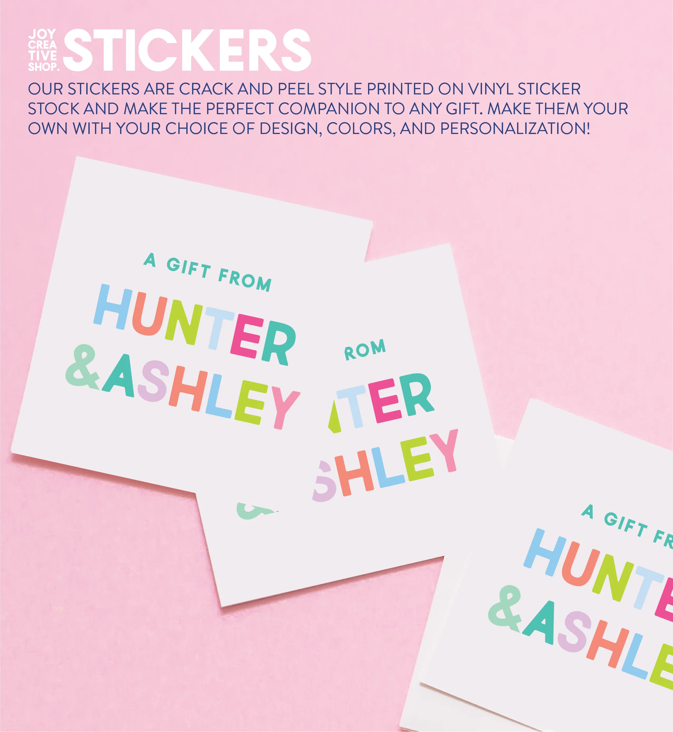 Colorful Names Stickers