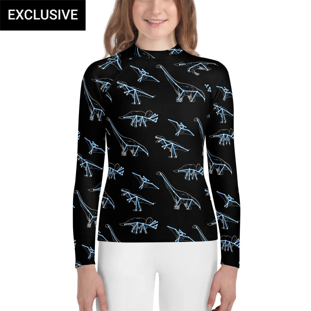 Constellation Dinosaurs Youth Rash Guard (POD)