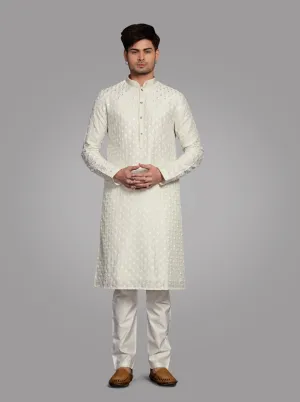Cream Kurta Pajama | TULA