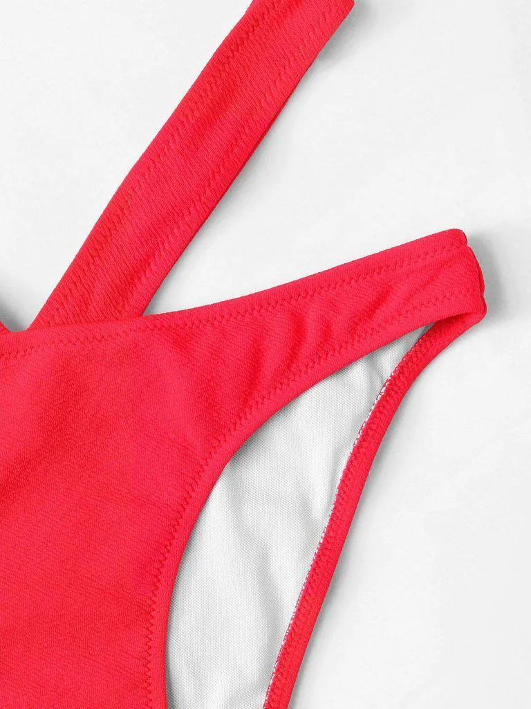 Crisscross Detail Bikini Set