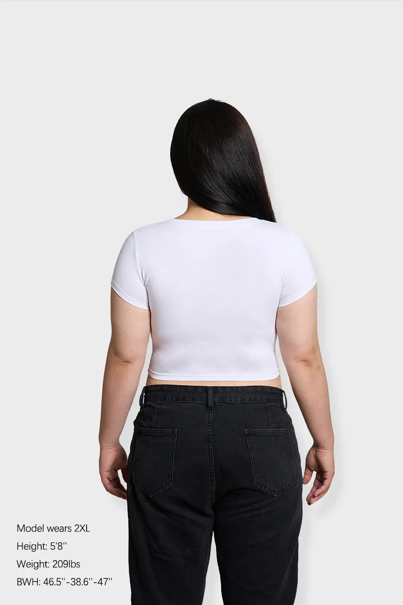 Curvy But Daddy I Love Her Y2K Baby Tee Cherrykitten