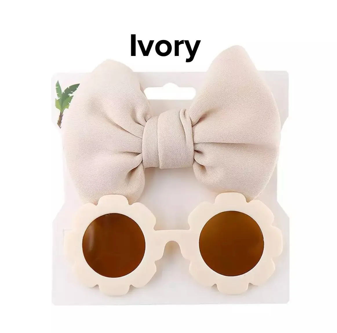 Daisy Sunglasses & Headband Bow Set