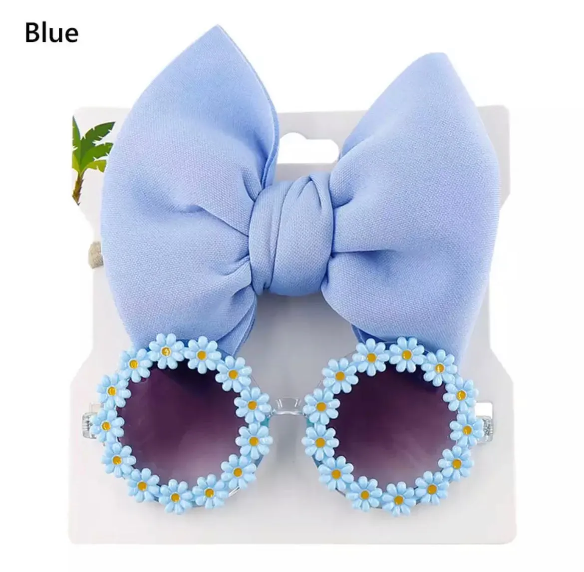 Daisy Sunglasses & Headband Bow Set