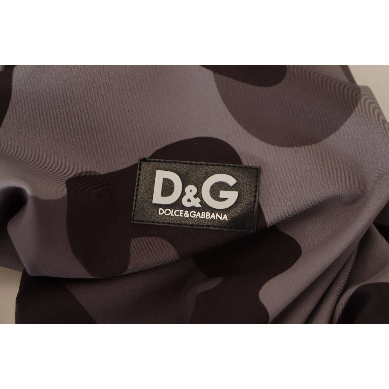 Dolce & Gabbana Elite Gray Patterned Men's Wetsuit Swimwear