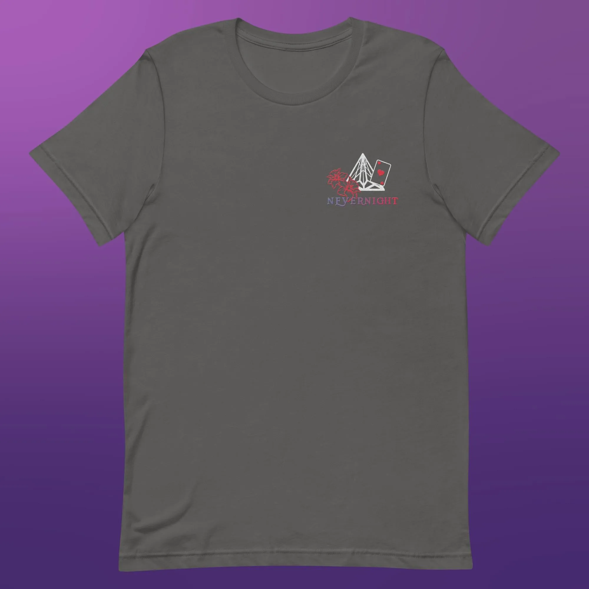 Embroidered Nevernight Club Unisex Premium Bella Canvas T Shirt