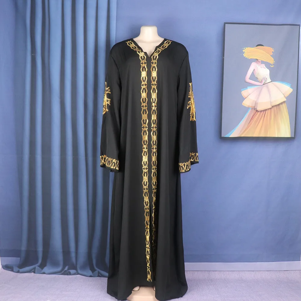 Ethnic Style Plus Size Dress Middle East Muslim Style Robe