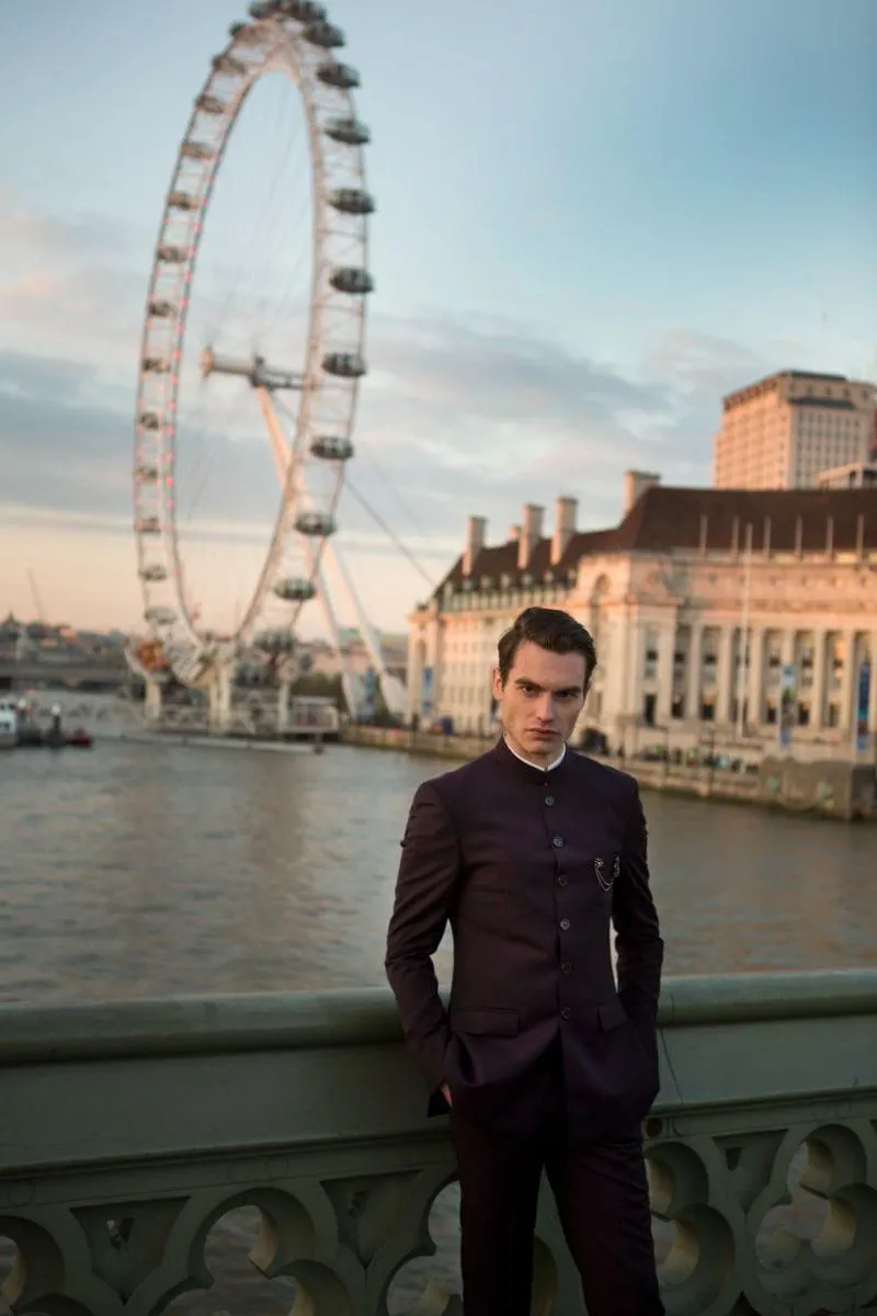 GEM Garments - Kilburn - Prince Coat - Burgundy - 1 Piece - Viscose Polyester