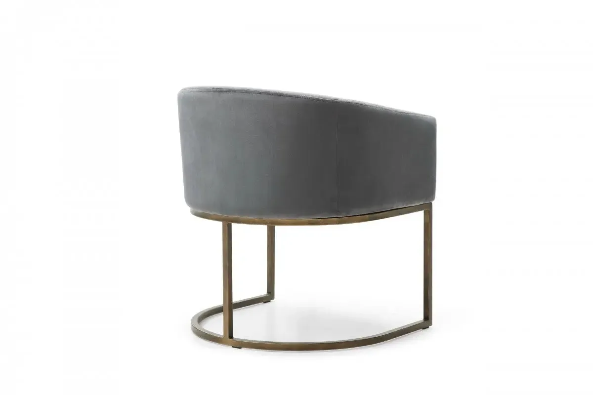 Gray Velvet Dining Chair