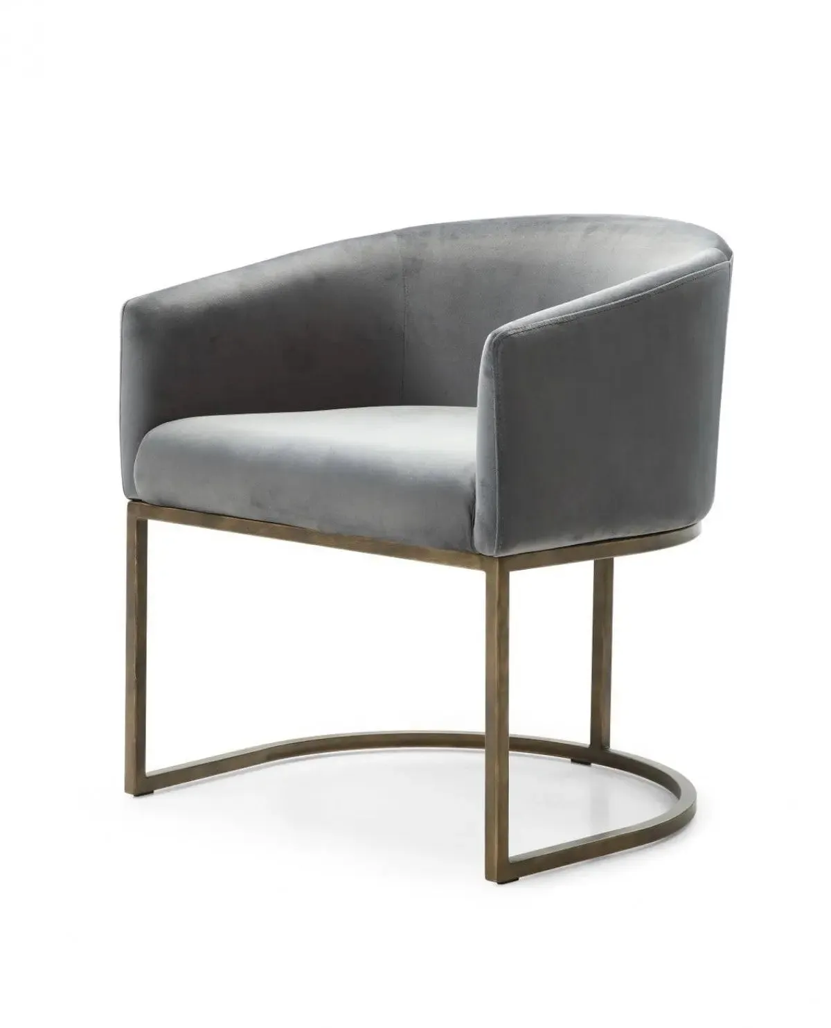 Gray Velvet Dining Chair