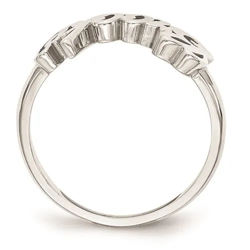 High Polish Name Ring