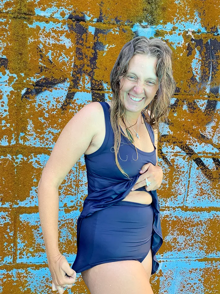 High Waist Swim Pant Tomato - limited sizes