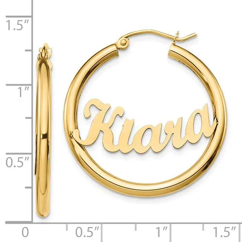 HOOP EARRING WITH NAME