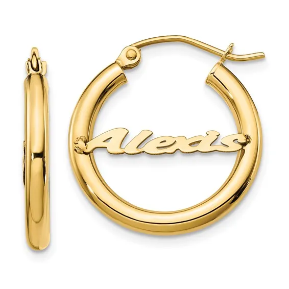 HOOP EARRING WITH NAME