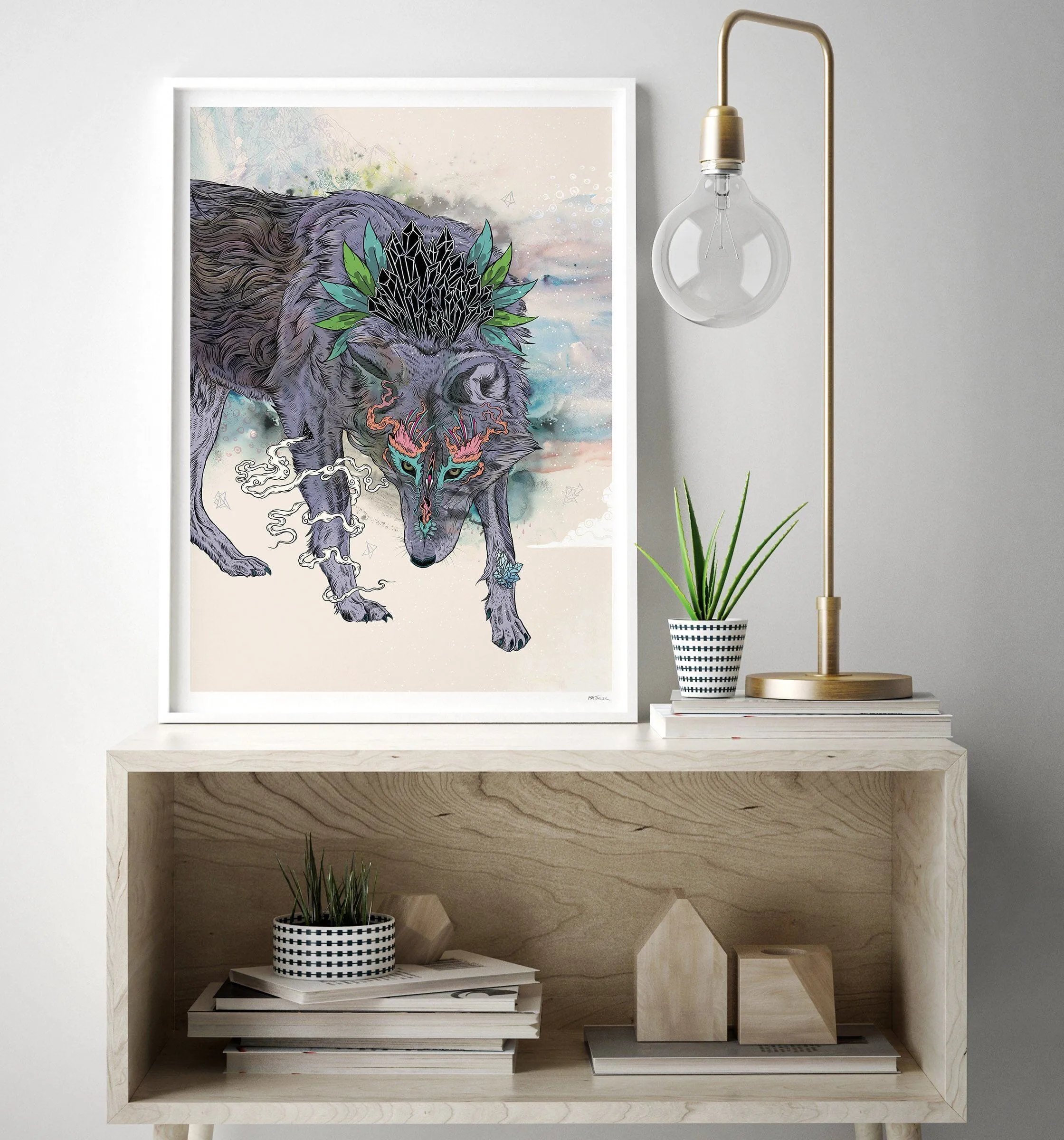 Journeying Spirit Wolf Fine Art Print