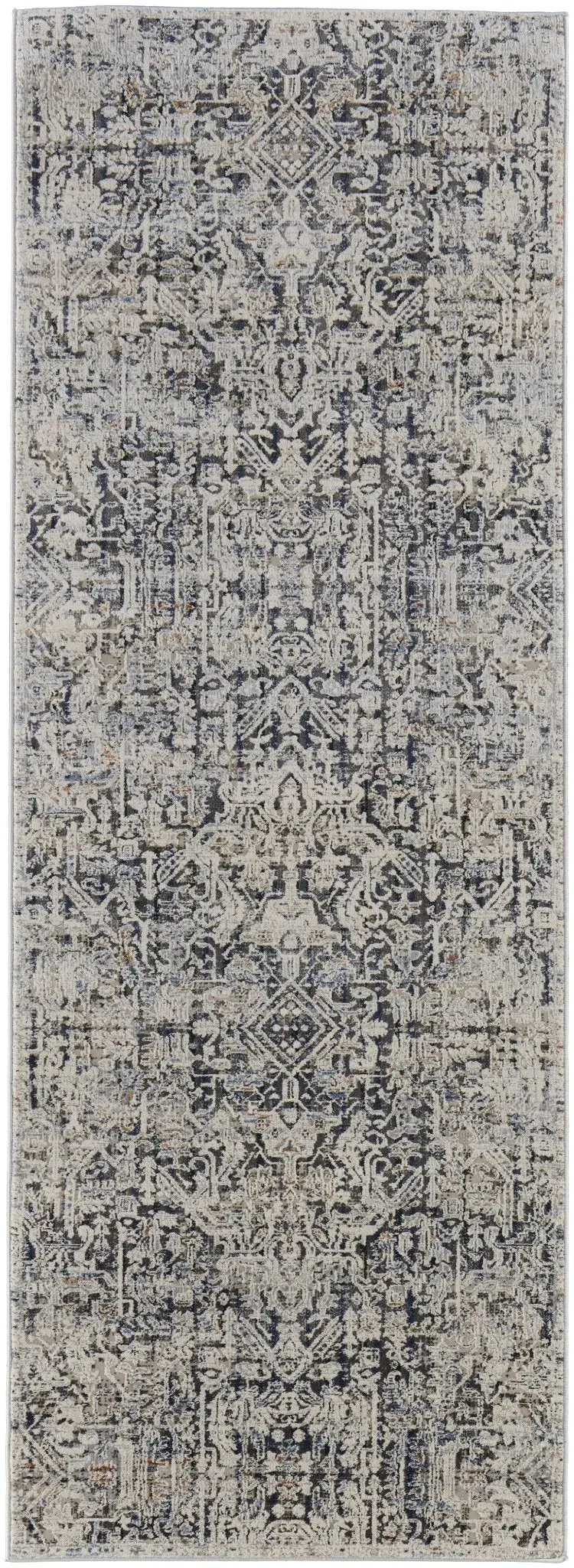Kaia KAI39HUF Navy/Beige Rug