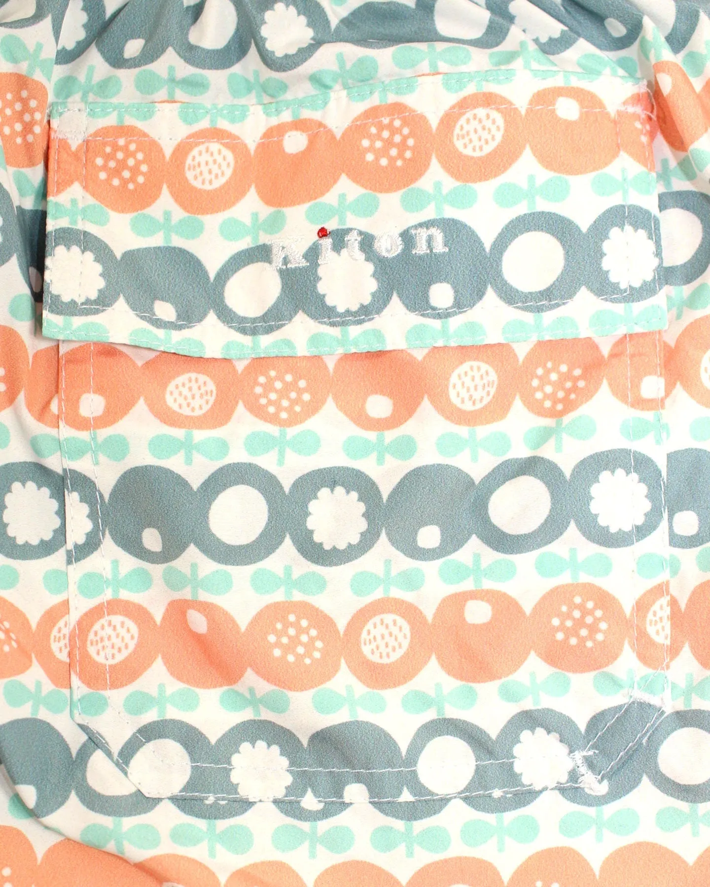 Kiton Swimwear Men Swim Shorts L Peach Gray-Blue Novelty SALE