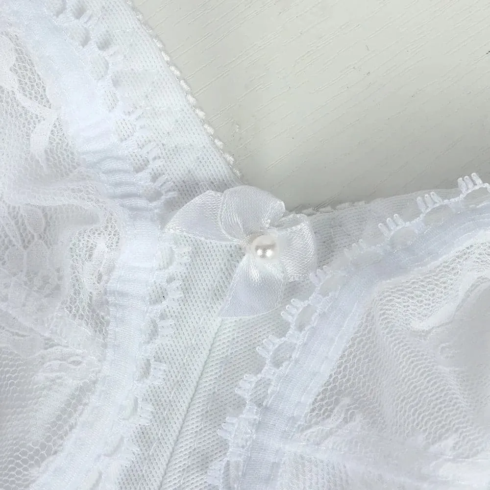 Lace Bra Full Cup D E - Comfortable Wire-Free Support