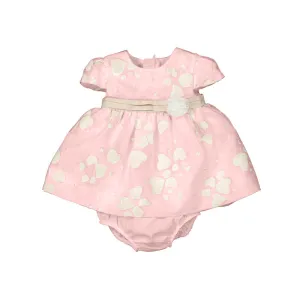 Mayoral Newborn Girl Heart Print Ceremony Dress