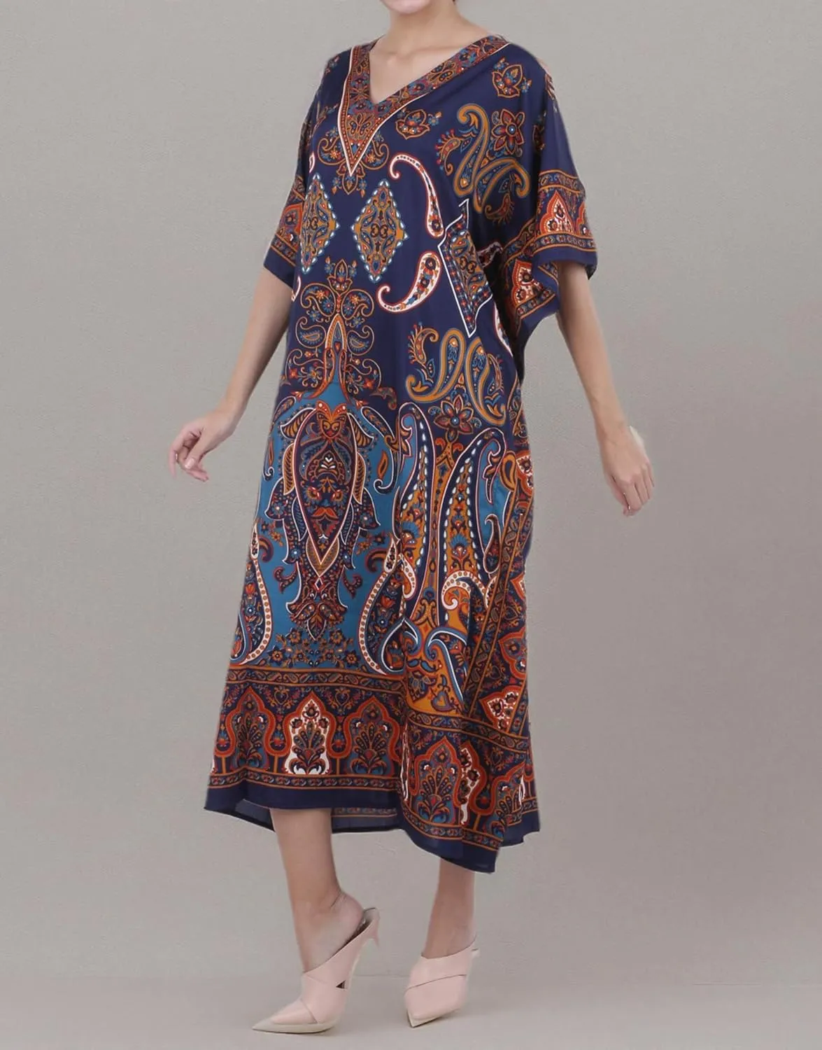 Miss Lavish London Kaftan Dresses for Women Beach Coverups Plus Size African & Dubai Kaftans Ideal for Loungewear & Swimwear