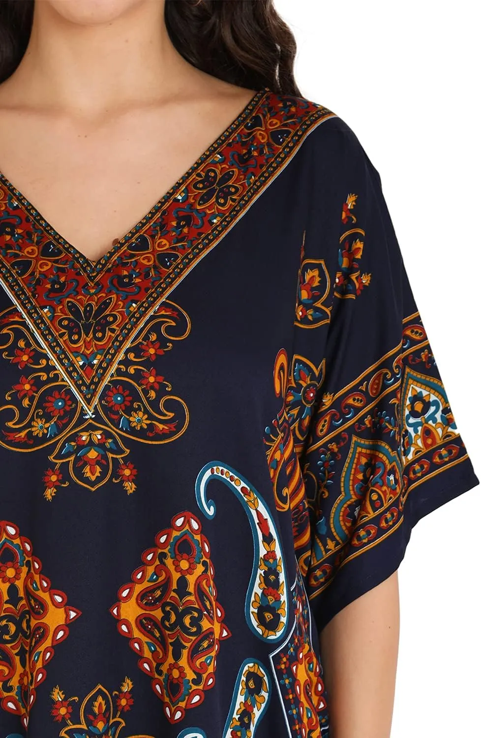 Miss Lavish London Kaftan Dresses for Women Beach Coverups Plus Size African & Dubai Kaftans Ideal for Loungewear & Swimwear