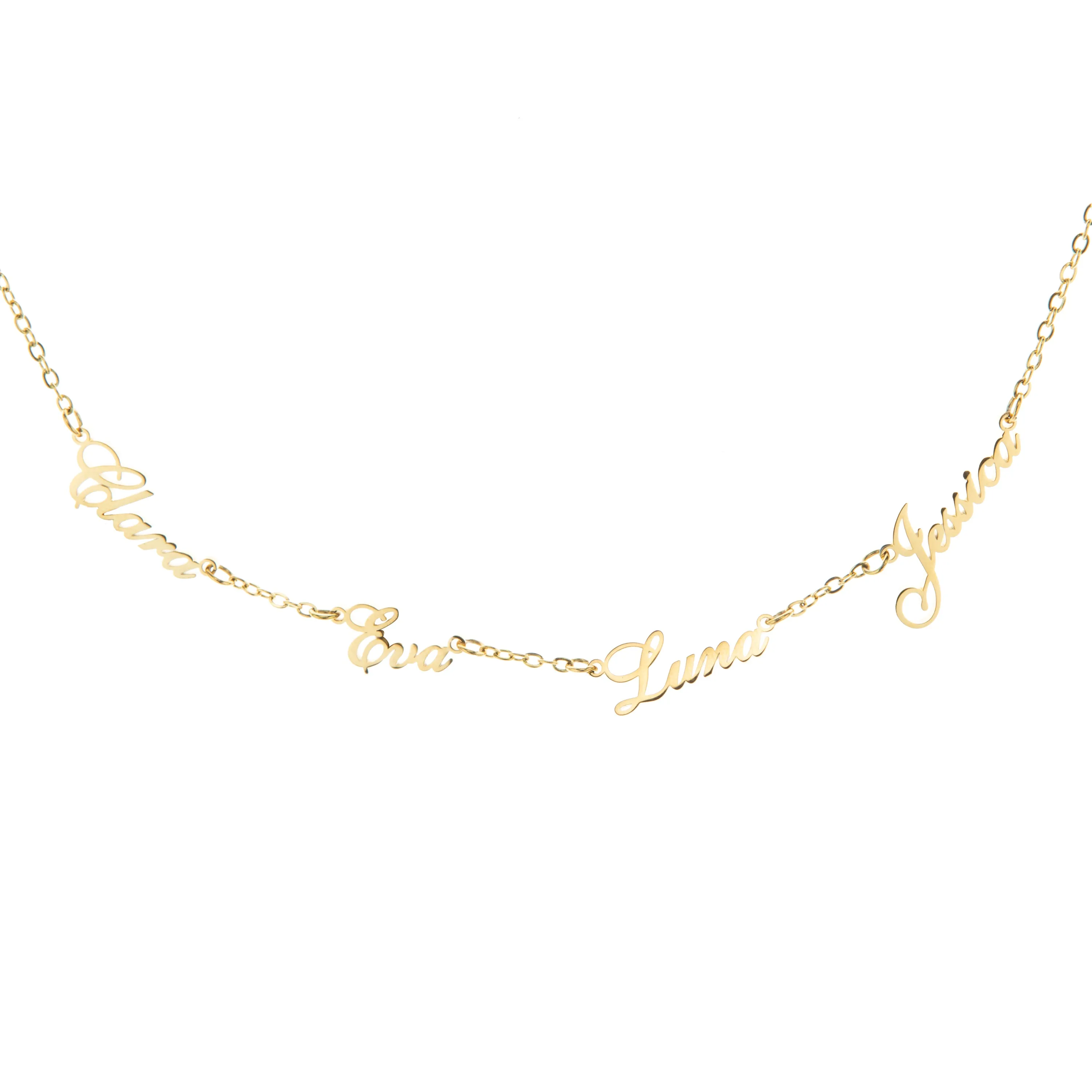 Multiple Name Personalized Name Necklace