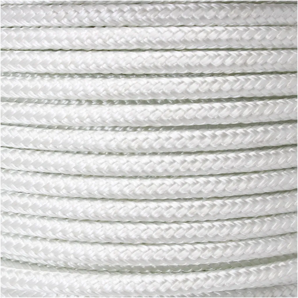 Nylon Braid Rope - 1" White $/FT
