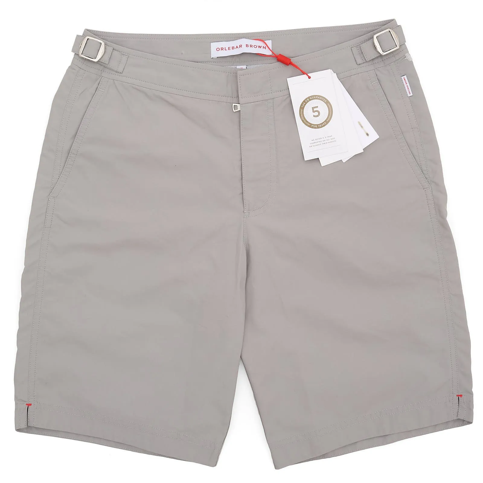 ORLEBAR BROWN "Dane II" Gray Pewter Longest-Length Swim Shorts NEW Size 28