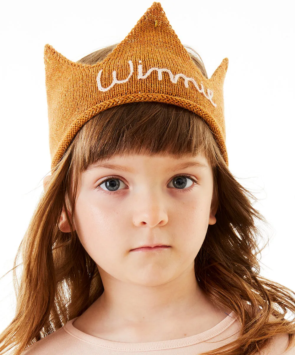 Personalized Gold Crown - Light Pink