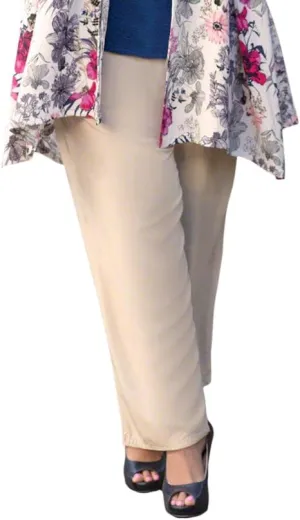 Plus Size Tailored Rayon Pants