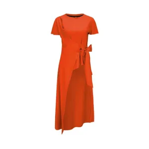 Pre Order:  Long Drape Tie Waist T-Shirt