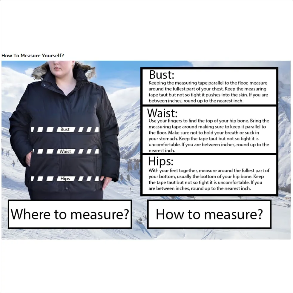 Pulse Women’s Plus Size Insulated Ski Jacket 1X Aspens Calling