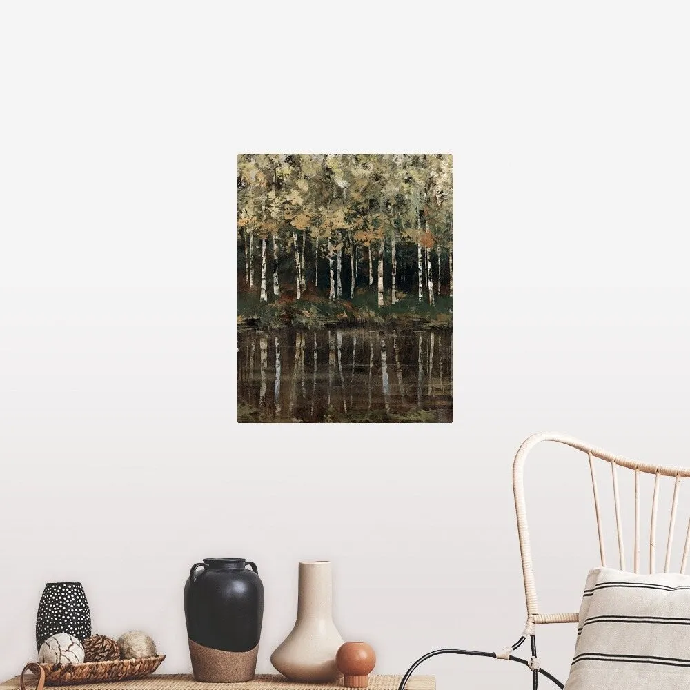 "Birch Trees" Poster Print - Multi