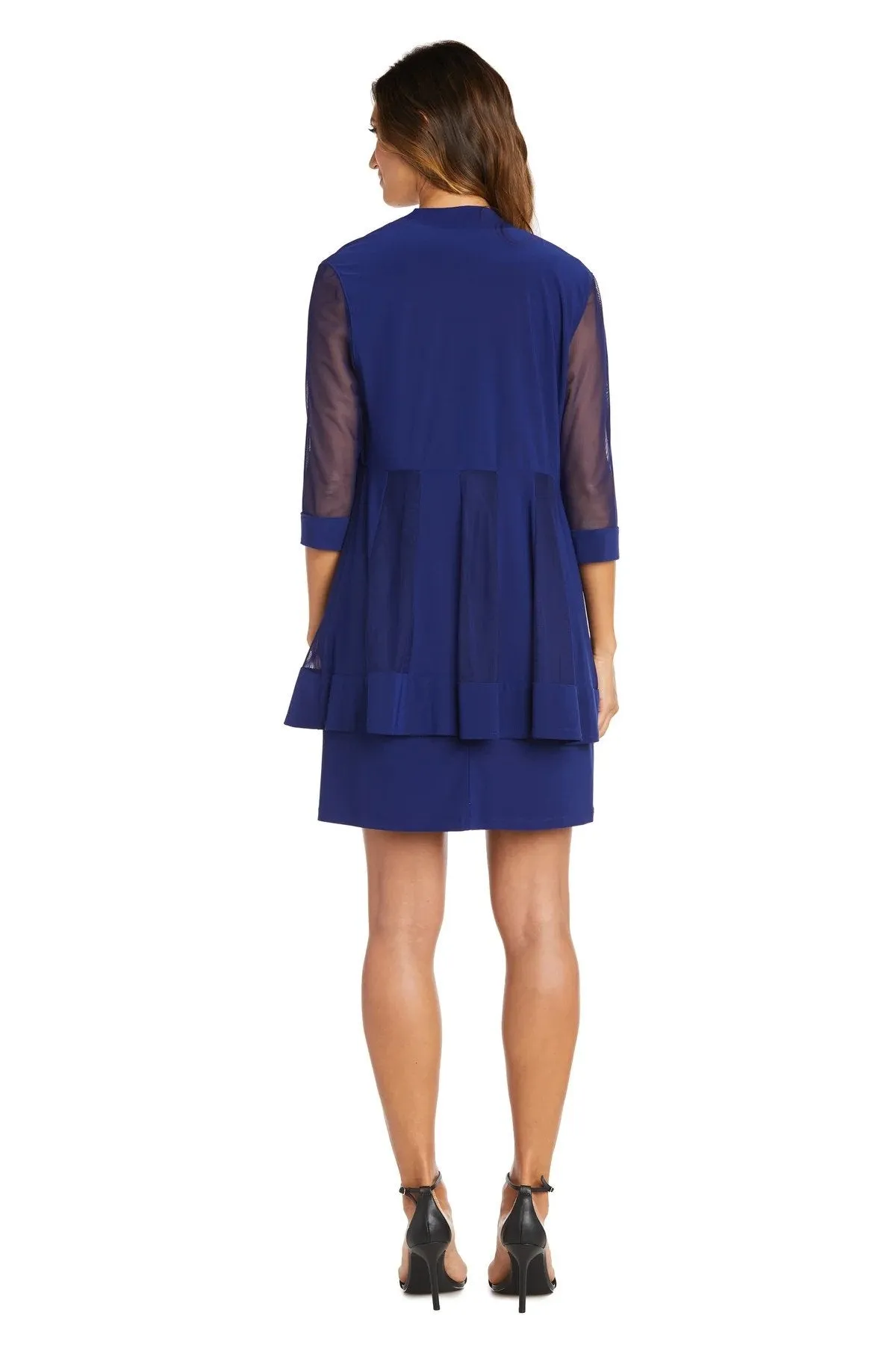 R&M Richards 8442W Bead Embellished PlusSize 2pc Jacket Dress