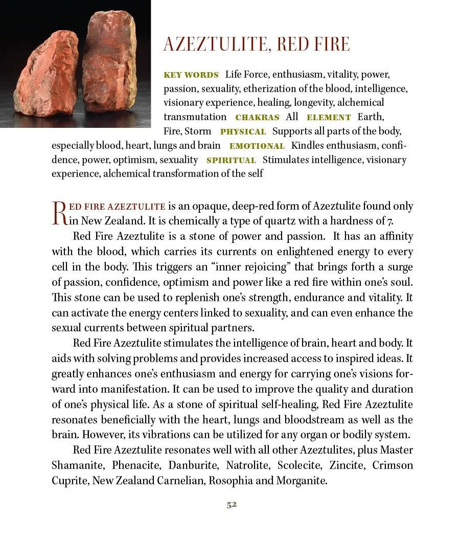 Red Fire Azeztulite Crystal Pendant .925 SS