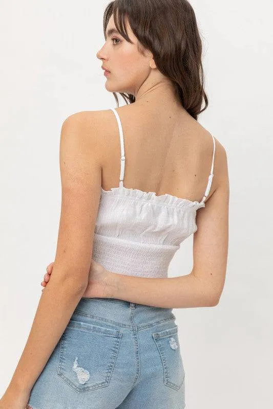 Ruffle Smocked Cami